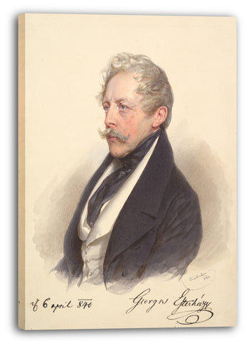 Leinwandbild Josef Kriehuber - Graf Georg Esterházy von Galántha