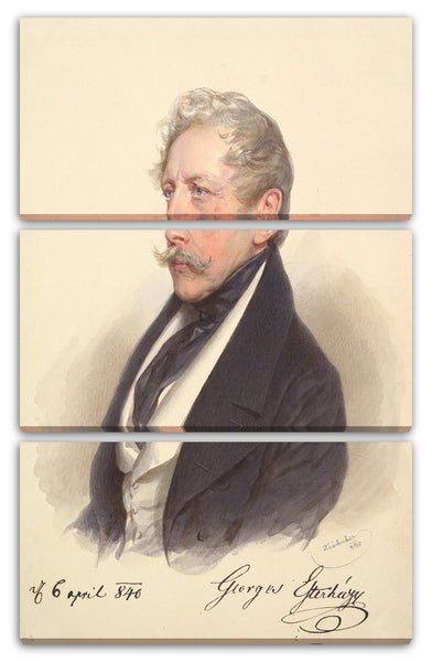 Leinwandbild Josef Kriehuber - Graf Georg Esterházy von Galántha