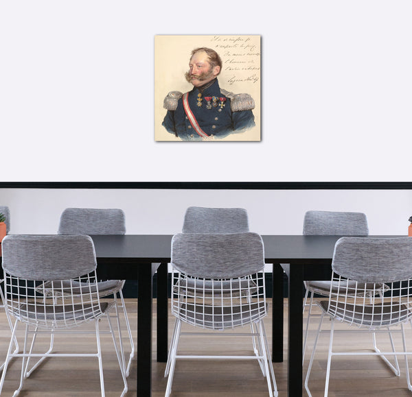 Leinwandbild Josef Kriehuber - Prinz Friedrich von Schwarzenberg