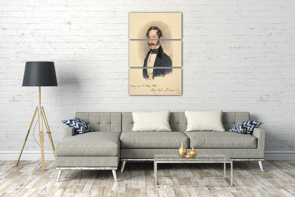 Leinwandbild Moritz Michael Daffinger - Prinz Felix von Schwarzenberg