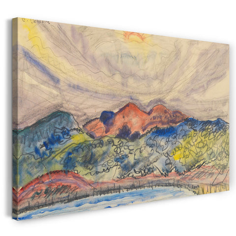 Leinwandbild Charles Demuth - Landschaft in der Frühe