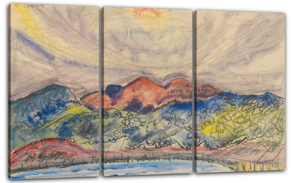 Leinwandbild Charles Demuth - Landschaft in der Frühe