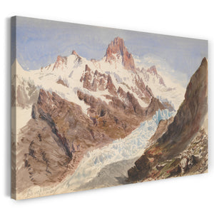 Leinwandbild John Singer Sargent - Schreckhorn, Eismeer (aus dem Skizzenbuch "Splendid Mountain Watercolors")