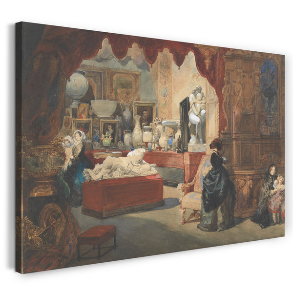 Leinwandbild Eugène-Louis Lami - Innenraum eines Museums