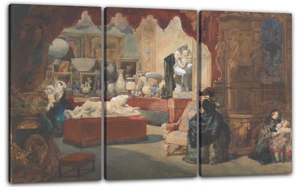 Leinwandbild Eugène-Louis Lami - Innenraum eines Museums