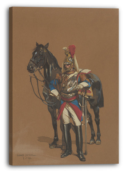 Leinwandbild Édouard Detaille - Kürassier