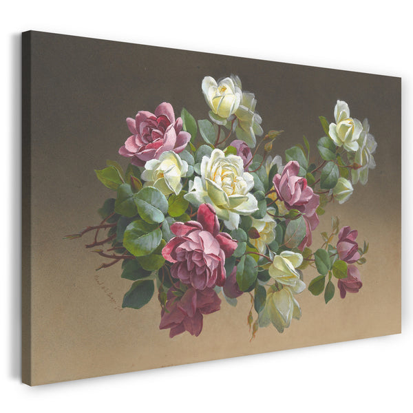 Leinwandbild Paul de Longpré - Blumen: Rosen