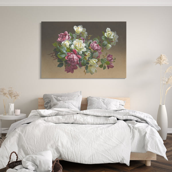 Leinwandbild Paul de Longpré - Blumen: Rosen