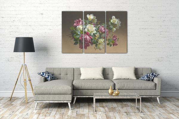 Leinwandbild Paul de Longpré - Blumen: Rosen