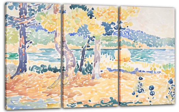 Leinwandbild Henri-Edmond-Kreuz - Kiefern an der Küste