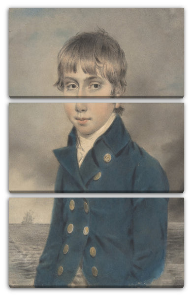 Leinwandbild John Downman - Memento Portrait eines jungen Midship-Man