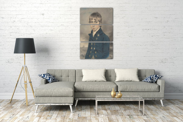 Leinwandbild John Downman - Memento Portrait eines jungen Midship-Man