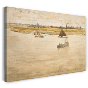Leinwandbild James McNeill Whistler - Gold und Braun: Dordrecht