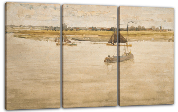 Leinwandbild James McNeill Whistler - Gold und Braun: Dordrecht