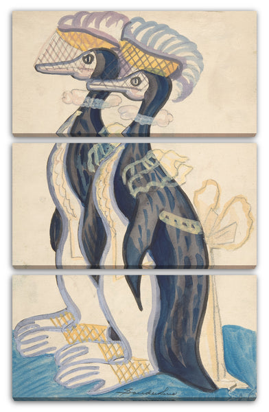 Leinwandbild Sergey Sudeikin - Zwei weibliche Pinguine