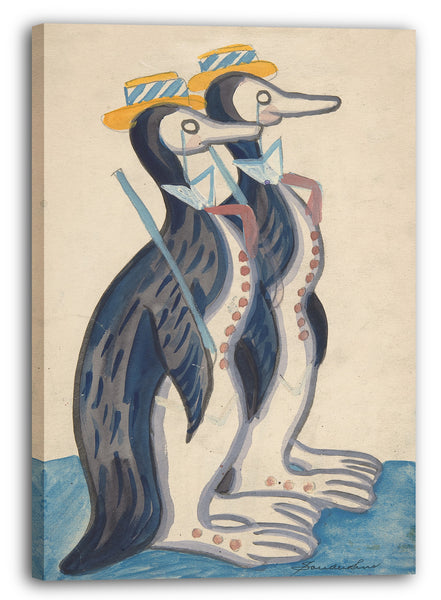 Leinwandbild Sergey Sudeikin - Zwei Pinguine
