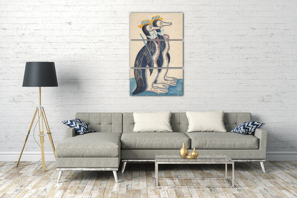 Leinwandbild Sergey Sudeikin - Zwei Pinguine