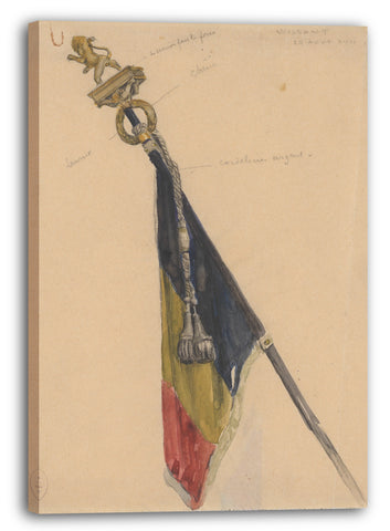 Leinwandbild Auguste-François-Marie Gorguet - Belgische Flagge