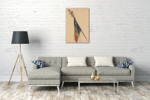Leinwandbild Auguste-François-Marie Gorguet - Belgische Flagge