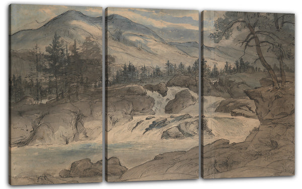Leinwandbild Thomas Fearnley - Die Labro-Fälle