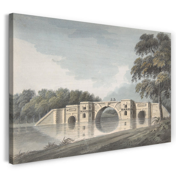 Leinwandbild Hubert Cornwall - Brücke im Blenheim Palace (recto); York Cathedral (Rückseite)