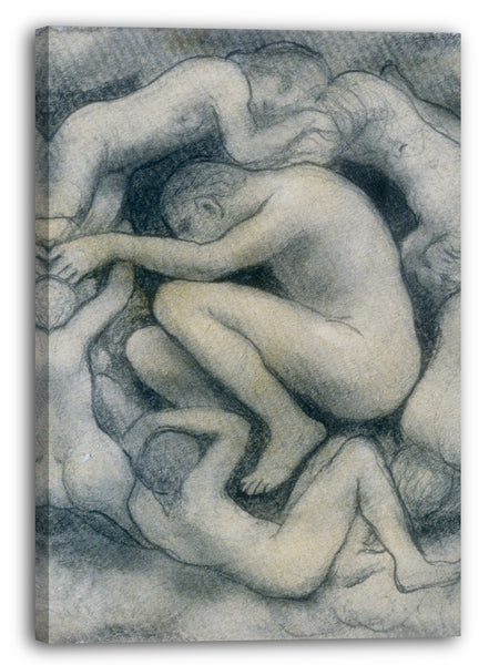 Leinwandbild Kahlil Gibran - Skizze für "Jesus der Menschensohn"