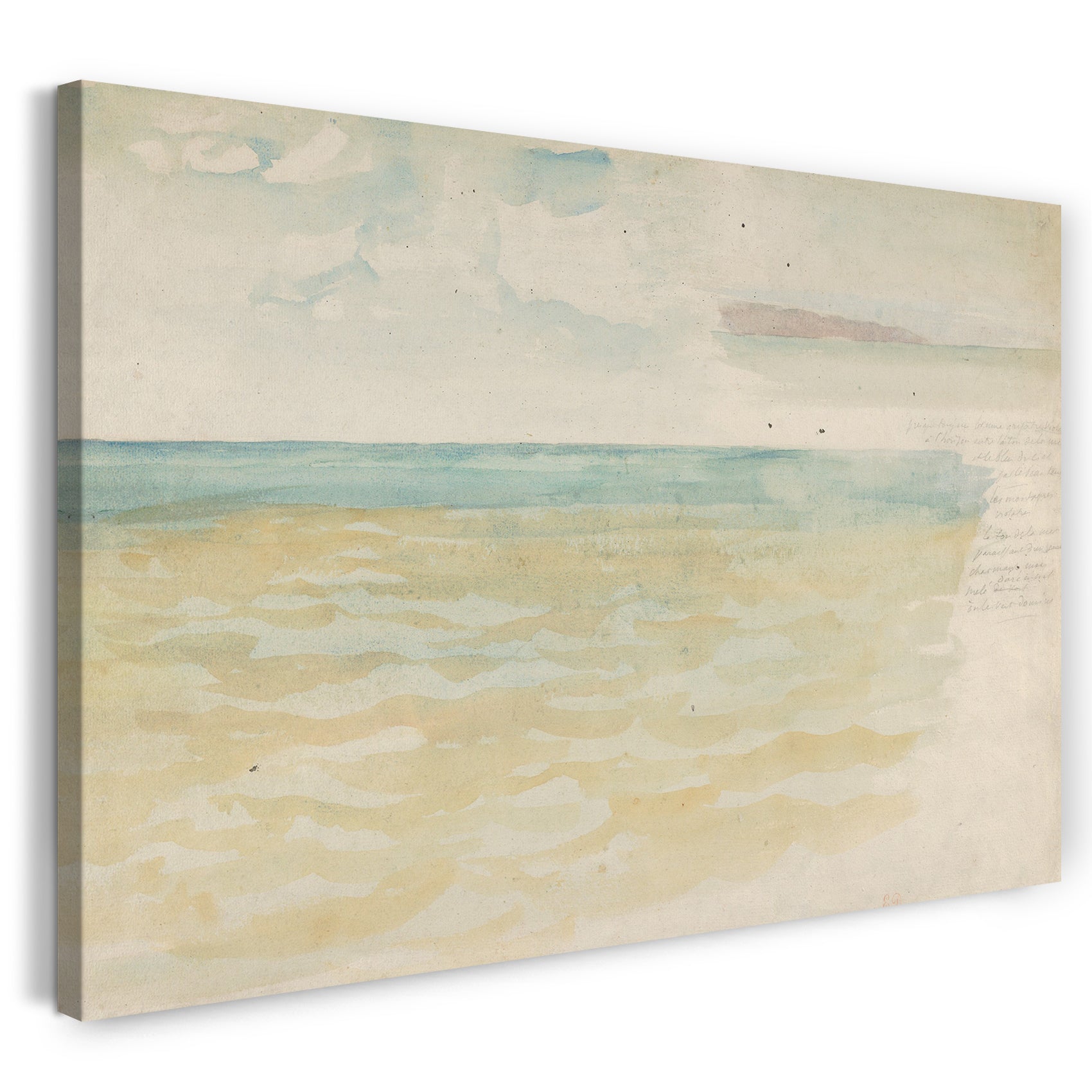 Leinwandbild Eugène Delacroix - Das Meer bei Dieppe