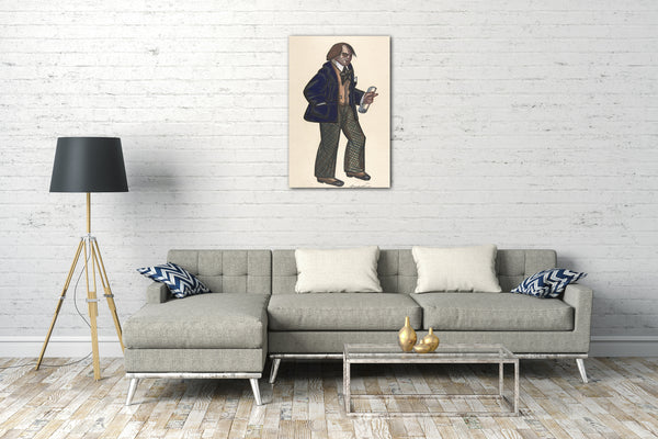 Leinwandbild Sergey Sudeikin - Ein Dichter in einem blauen Blazer