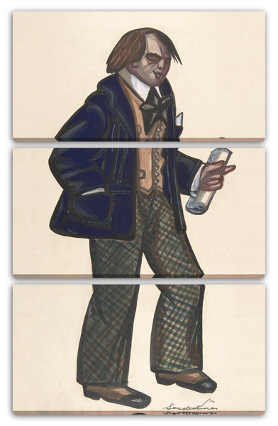 Leinwandbild Sergey Sudeikin - Ein Dichter in einem blauen Blazer