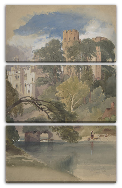 Leinwandbild William Callow - Caesars Turm, Warwick Castle