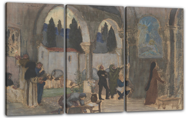 Leinwandbild Pierre Puvis de Chavannes - Christliche Inspiration