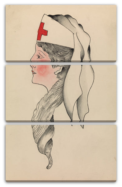 Leinwandbild Clark & Sellers - Tattoo-Design einer Armee-Krankenschwester