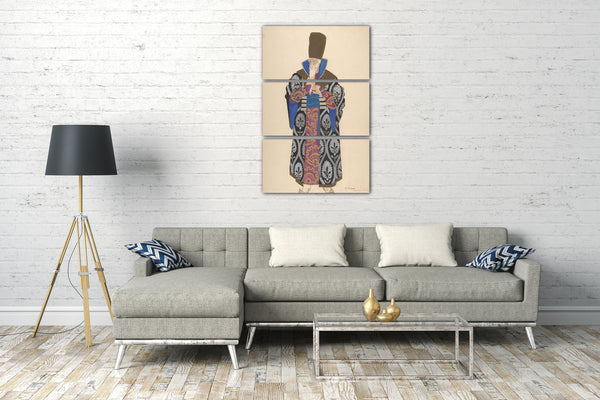 Leinwandbild Pavel Petrovic Froman - Kostümstudie für Robed Boyar mit weißem Bart
