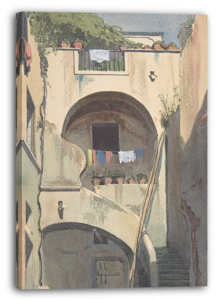 Leinwandbild Thomas Hartley Cromek - Ein Haus in Sorrent