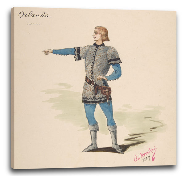 Leinwandbild Charles Bianchini - Kostümdesign für "Orlando"