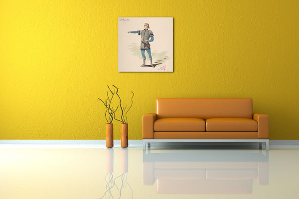 Leinwandbild Charles Bianchini - Kostümdesign für "Orlando"