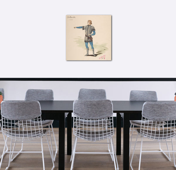 Leinwandbild Charles Bianchini - Kostümdesign für "Orlando"