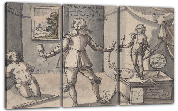 Leinwandbild Ruprecht Bartz - Der Künstler in seinem Studio