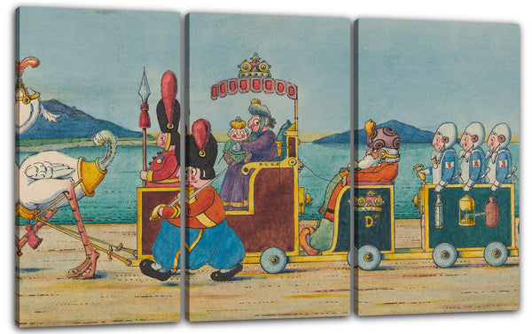 Leinwandbild Herbert E. Crowley - Die Prinzenpromenade, möglicherweise ein "Wiggle Much" -Design