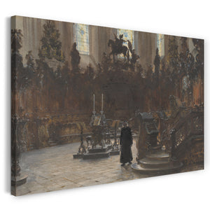 Leinwandbild Adolph Menzel - Die Chorställe im Mainzer Dom