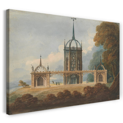 Leinwandbild William Hurst Ashpitel - Design für eine gotische "Belle Vue"