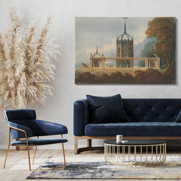 Leinwandbild William Hurst Ashpitel - Design für eine gotische "Belle Vue"