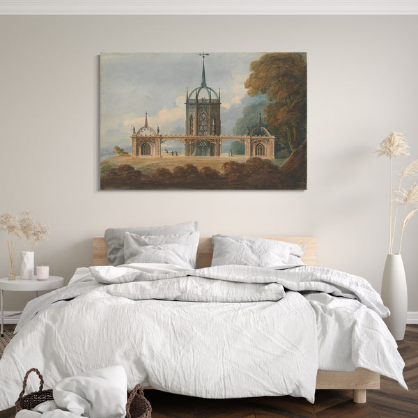 Leinwandbild William Hurst Ashpitel - Design für eine gotische "Belle Vue"