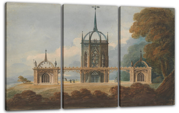 Leinwandbild William Hurst Ashpitel - Design für eine gotische "Belle Vue"