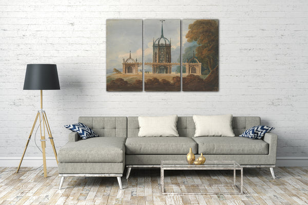 Leinwandbild William Hurst Ashpitel - Design für eine gotische "Belle Vue"