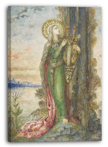 Leinwandbild Gustave Moreau - Heilige Cecilia
