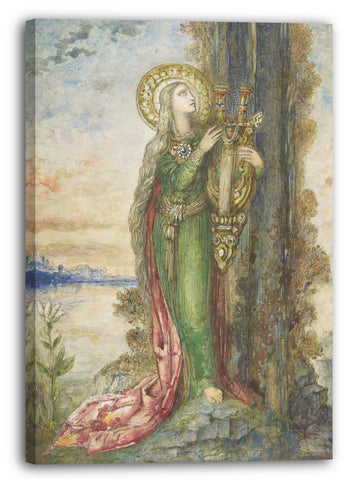 Leinwandbild Gustave Moreau - Heilige Cecilia