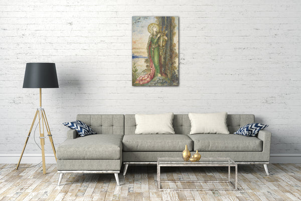 Leinwandbild Gustave Moreau - Heilige Cecilia