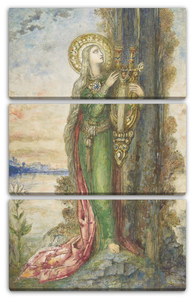 Leinwandbild Gustave Moreau - Heilige Cecilia