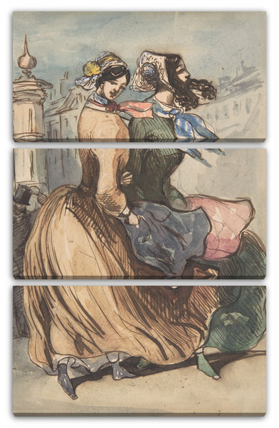 Leinwandbild Constantin Jungs - Zwei Grisetten